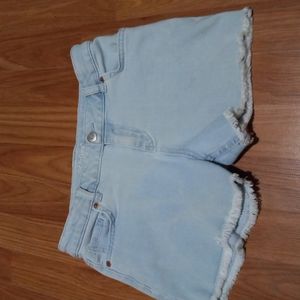 Light jeans shorts